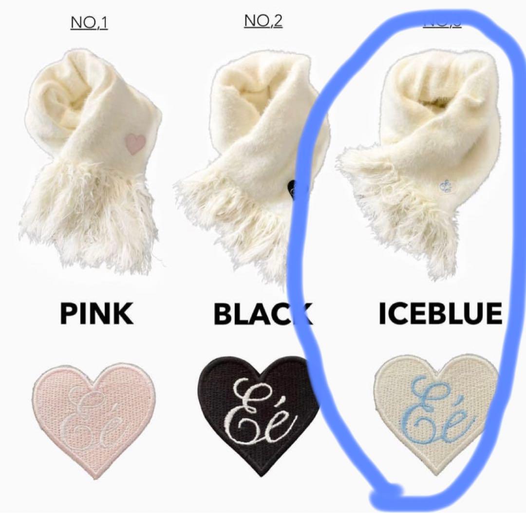 エピヌ】マフラー♡Éé mohair fringe muffler ivory - メルカリ