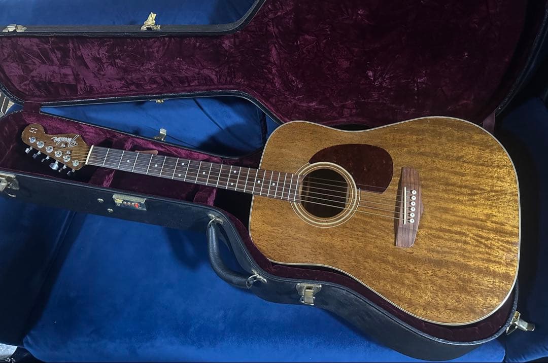 【希少激レア】Fender U.N.C.O Acousticギター幻 Fender Highway Series Dreadnought All-Mahogany エレアコギター 薄型