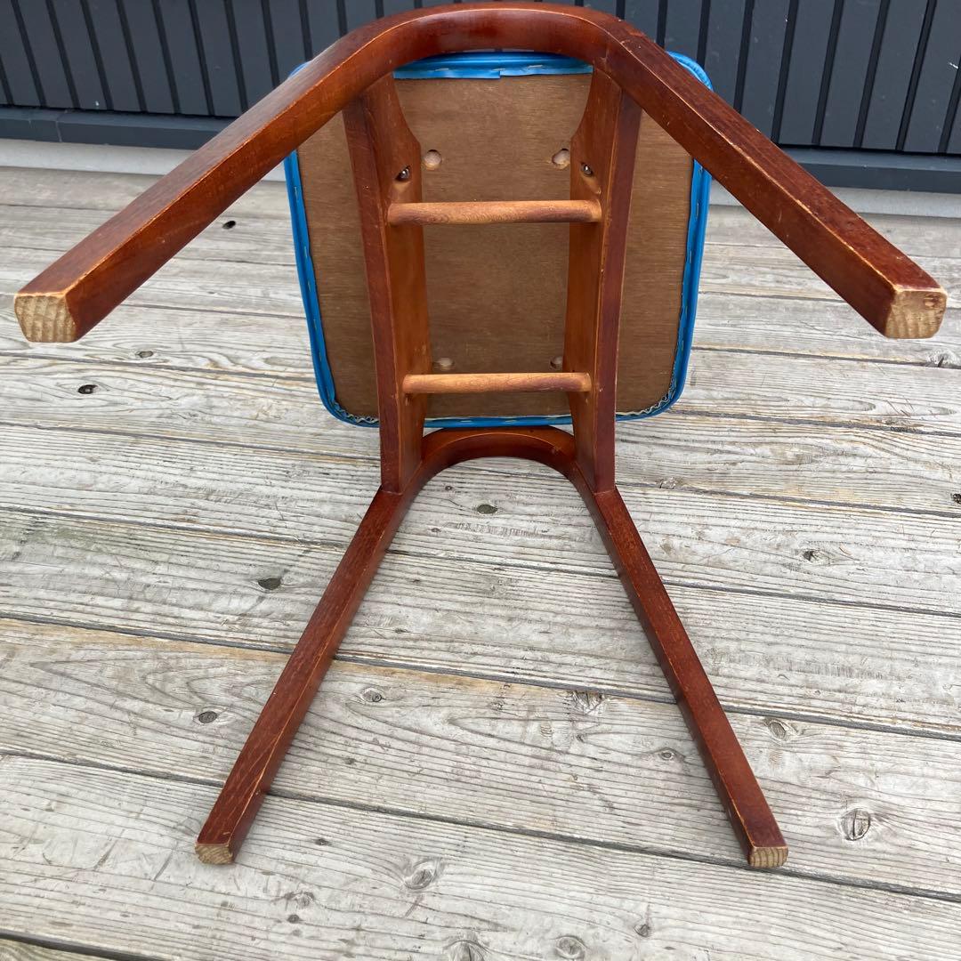 昭和レトロ 秋田木工 ミッドセンチュリー ベントウッドスツール 木製