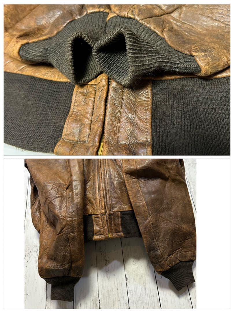 Schott☆USA製☆A2レザージャケット】本革☆フライトJK 70s80s - メルカリ