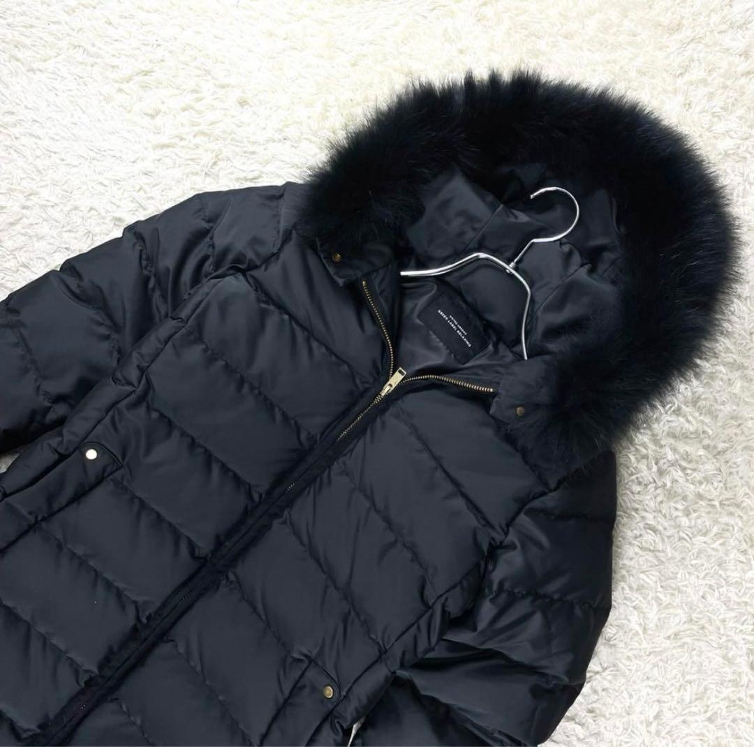 極美品】 グリーンレーベルリラクシング ダウンコート フォックス