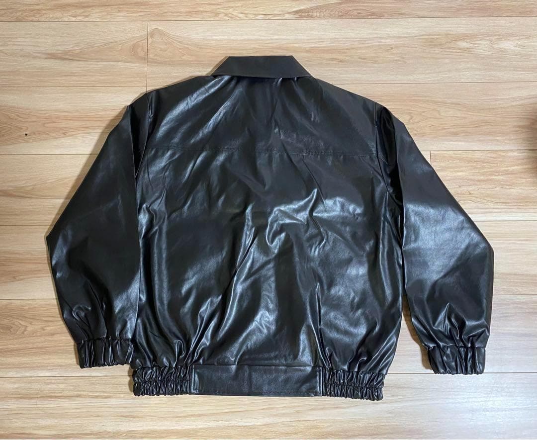 ボックスシルエット レザージャケット ライダースジャケット - メルカリ