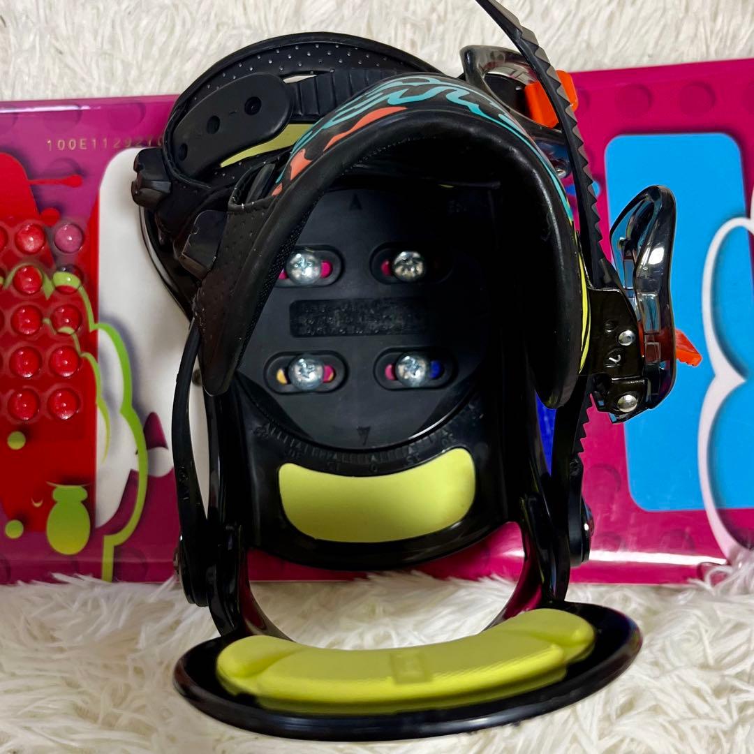 極美品】IGNIO ジュニア用スノーボード 100cm ビンディングセット