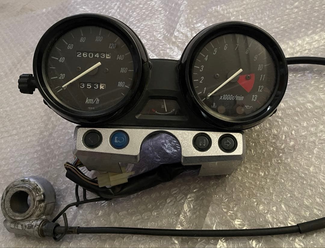 zrx1200r スピードメーター　他 ZRX400 ZRX1100 ZRX1200Rメーターカワサキ純正270km フルスケール