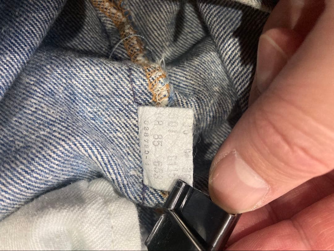 80's USA製 levi's 501 赤耳移行期 金脇割W34L34 - メルカリ