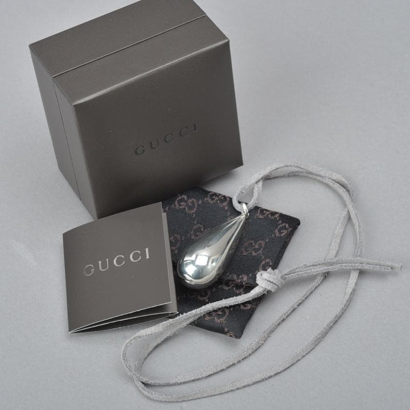 新品仕上げ◇GUCCI グッチ ティアドロップ ネックレス SV925 シルバー