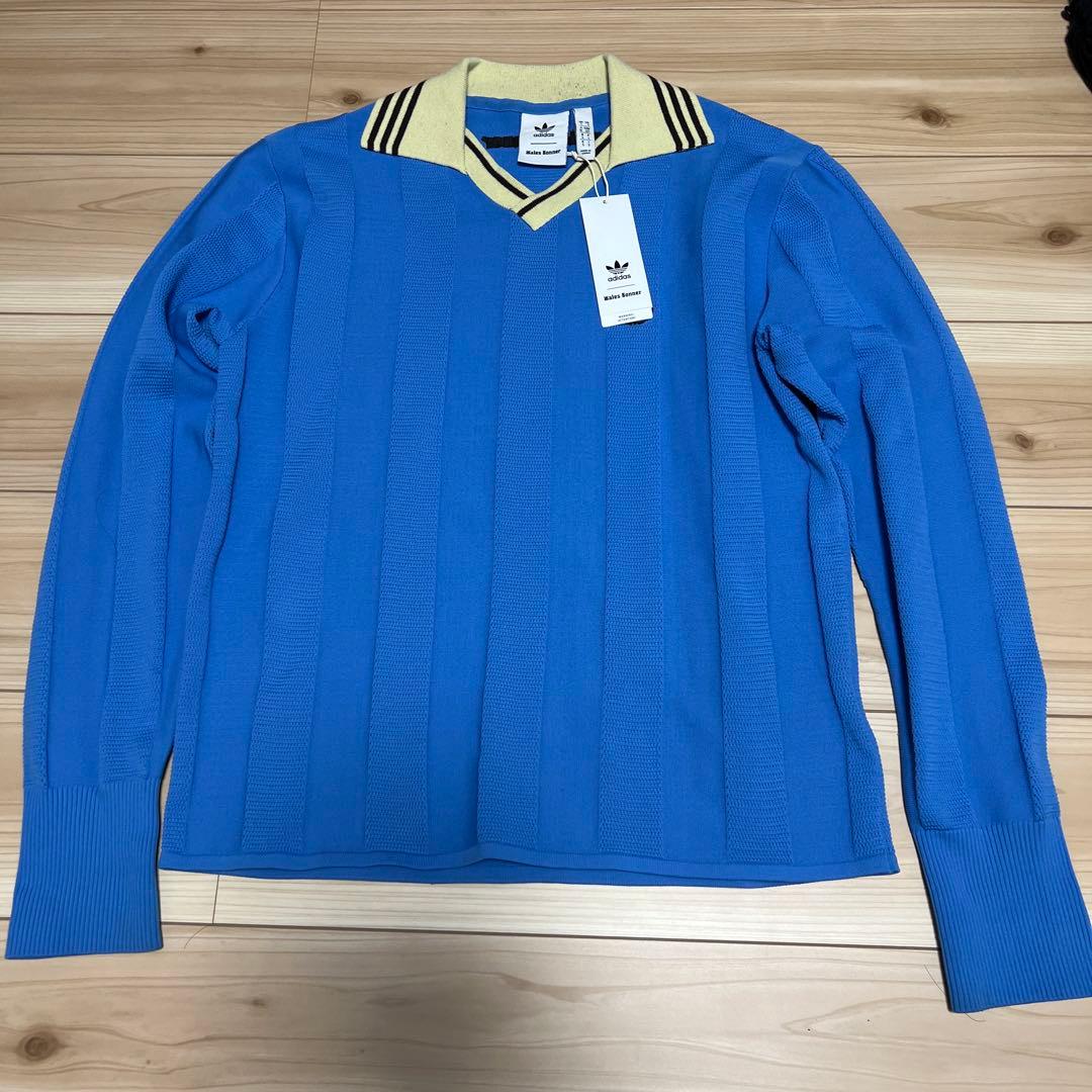 ARTEEFLOW-adidas×Wales Bonner KNIT 青 ニット 常田大希着用