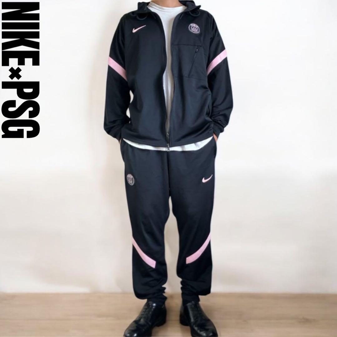 希少 NIKE パリサンジェルマン PSG ジャージセットアップ上下 刺繍ロゴ