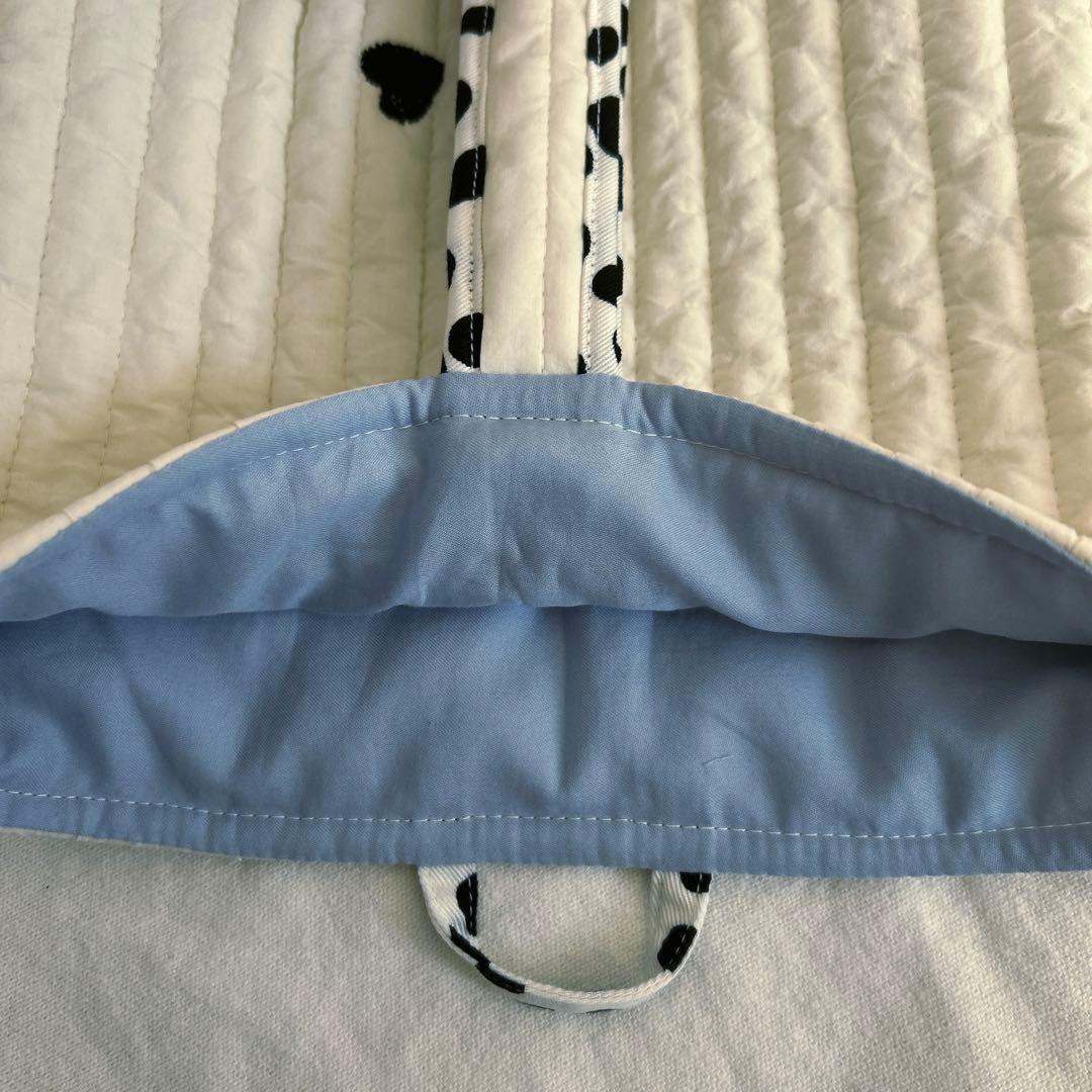 hrk　入園入学4点セット　【黒ハートヌビ×黒ダルメシアン】