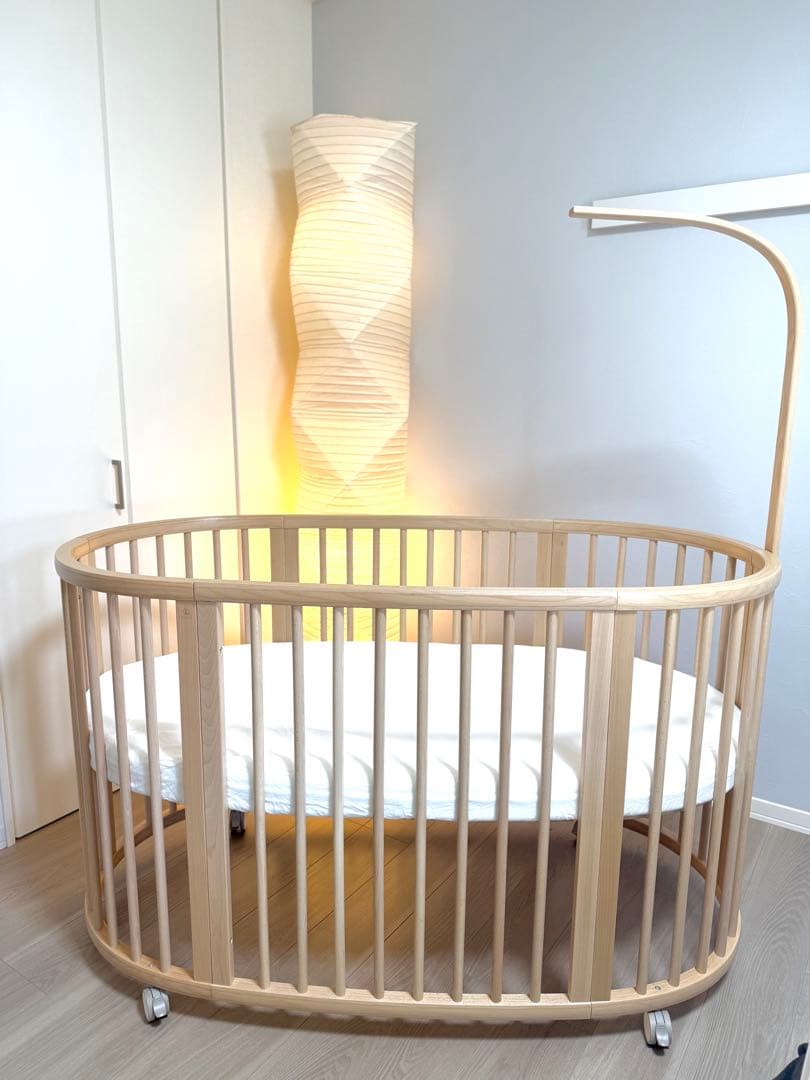 STOKKE スリーピーベビーベッド ナチュラルウッド　美品 4449499_medium.jpg?v=1716538589