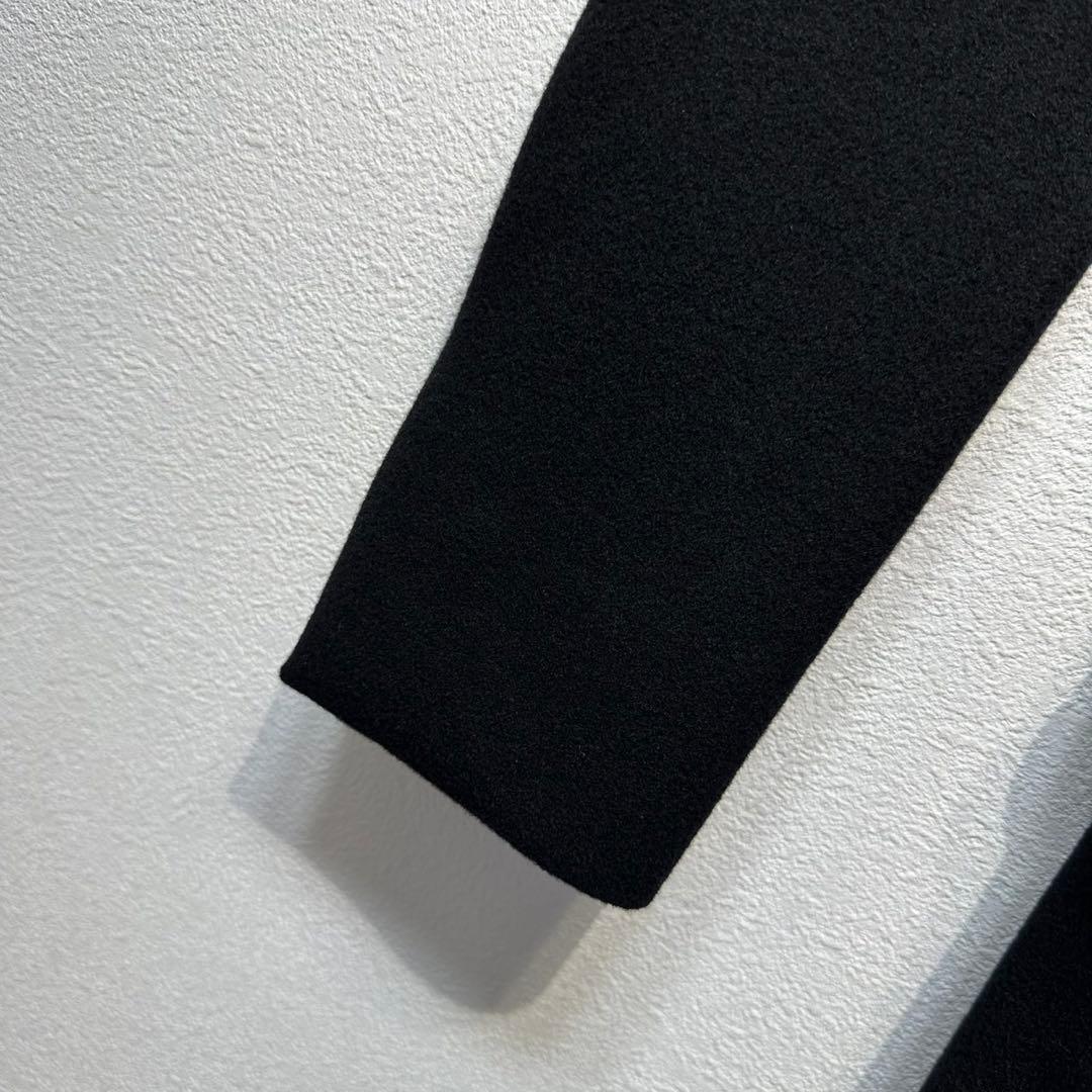 希少 美品 JIL SANDER ウール カシミヤ 変形 チェスターコート 36