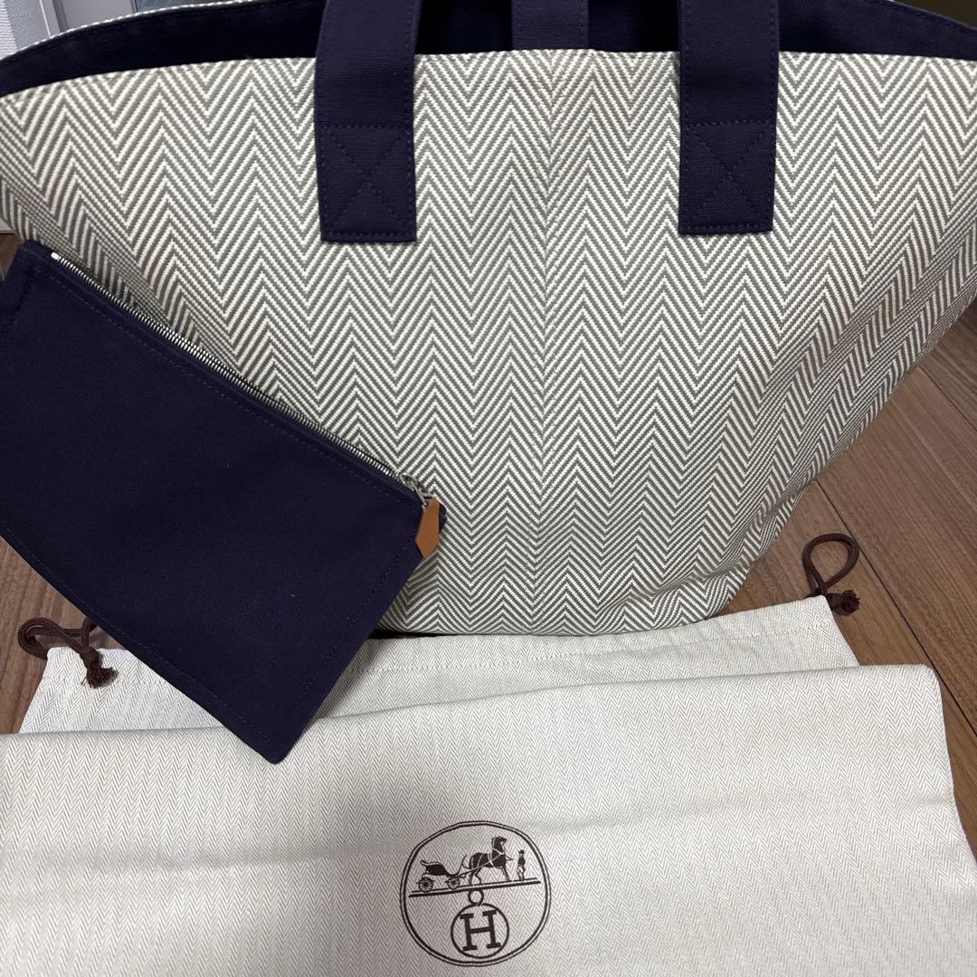 ＨERMESヘリンボーン柄トートバッグ ポテチです 楽天市場】doubles（ブランドエルメス）（バッグ・小物・ブランド雑貨