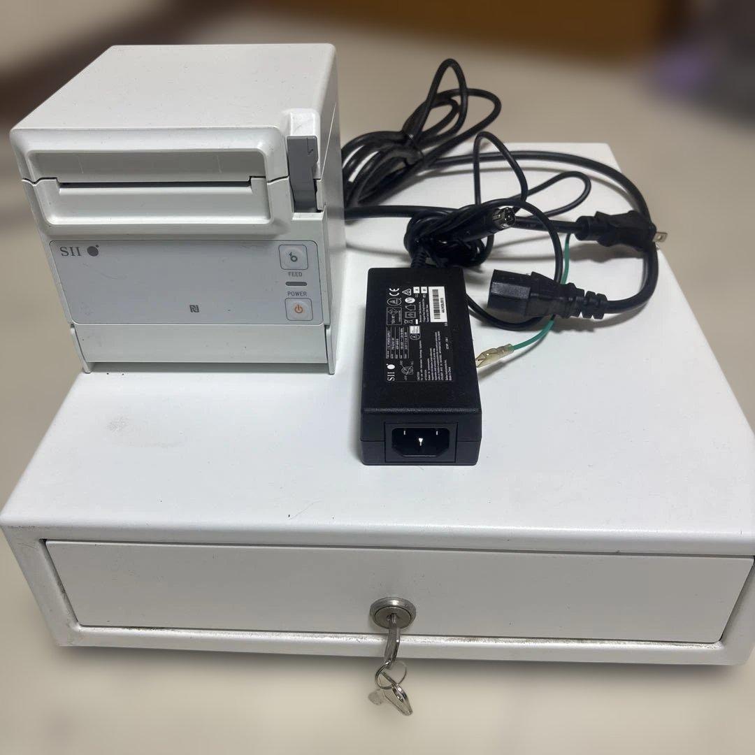 中古□SII セイコー サーマルプリンター＆ドロアー□RP-F10 エアレジ