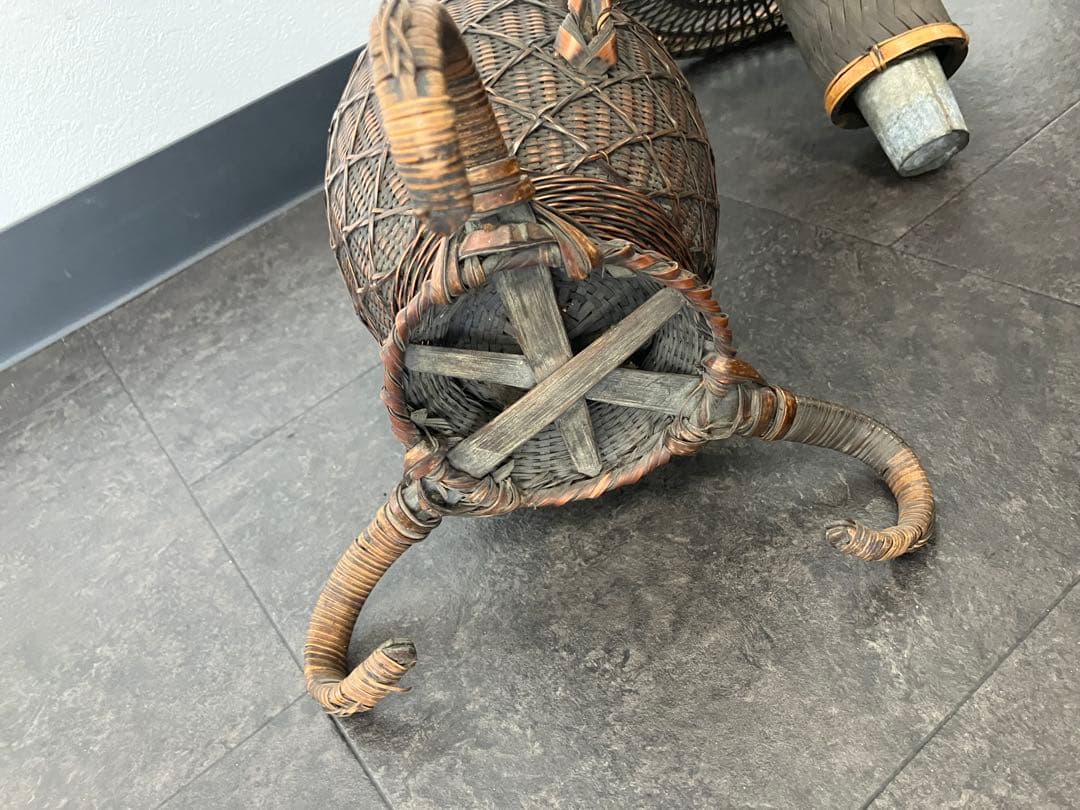 taka様専用！古美術 生花 竹籠 花籠 唐物 花器 三足 古道具