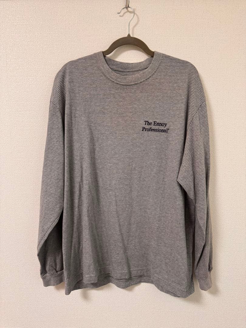 ennoy エンノイ L/S BORDER T-SHIRTS size L - メルカリ