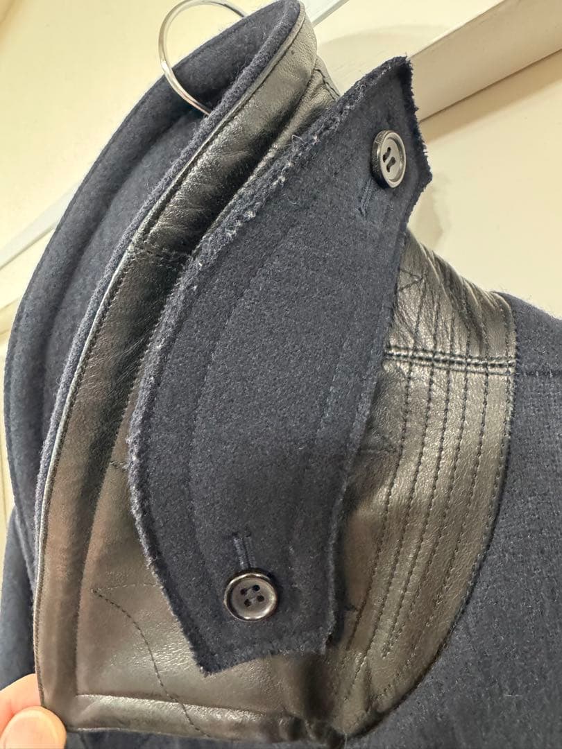 ケイ様専用】美品 ラグスマックレガー ロングPコート 襟裏レザー