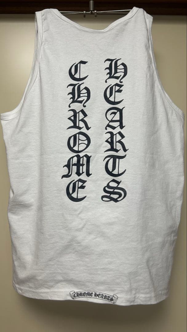 CHROME HEARTS タンクトップ カラー: ホワイト Chrome Hearts Scroll Logo Tank Top | White | FARFETCH