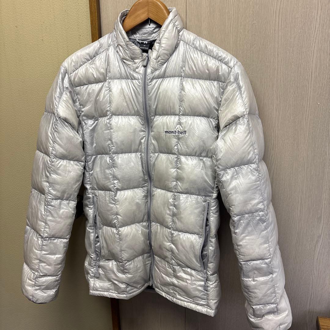 人気色 モンベル スペリオダウンジャケット ライトグレー M - メルカリ