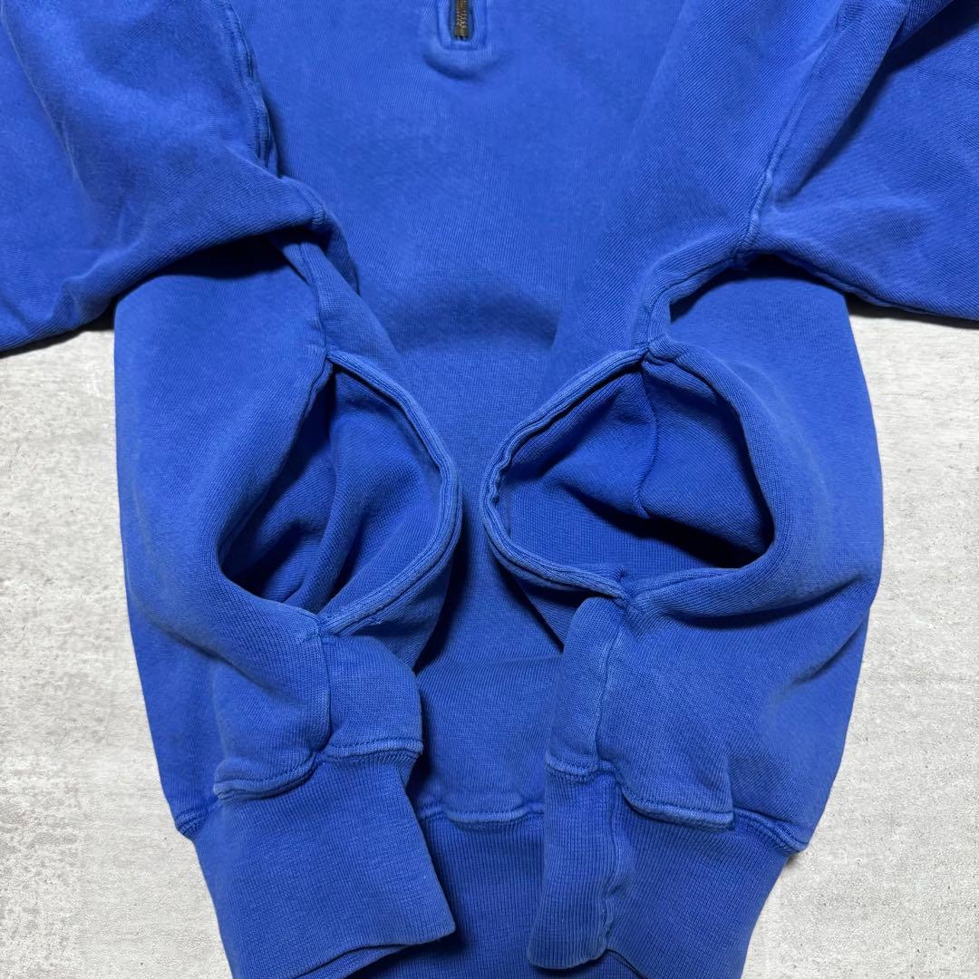 80s USA製 LLBean Russell ハーフジップスウェット ブルー - メルカリ