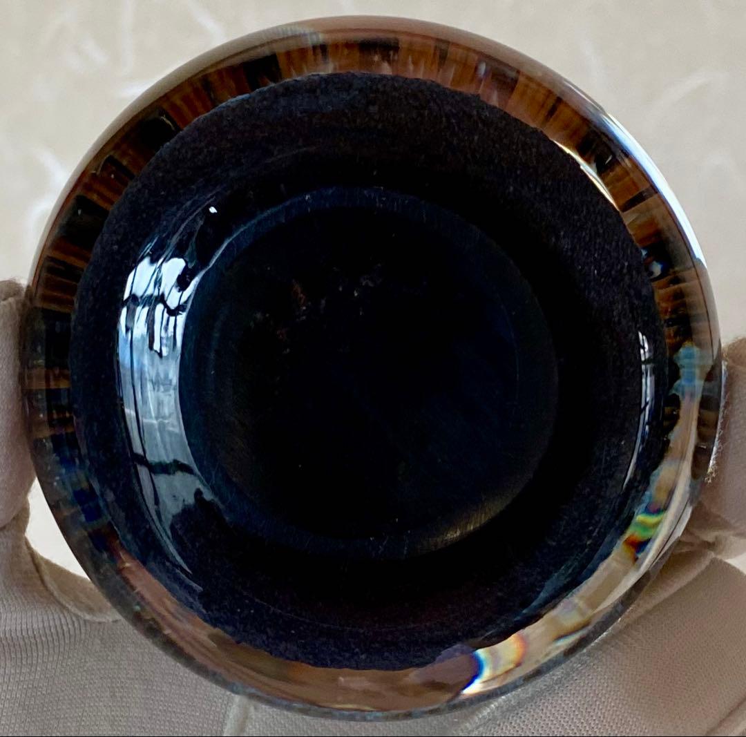 パースシャー ガラスペーパーウェイト 文鎮 置物 ミルフィオリ