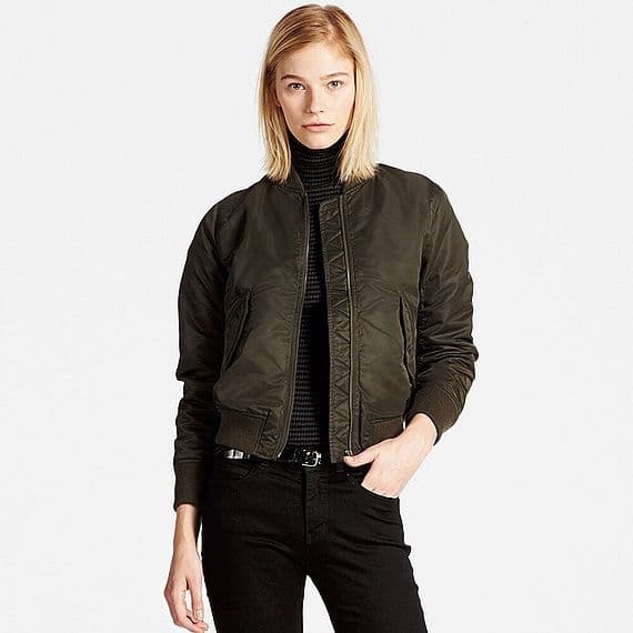 UNIQLOユニクロMA-1 ブルゾン カーキM美品 - メルカリ