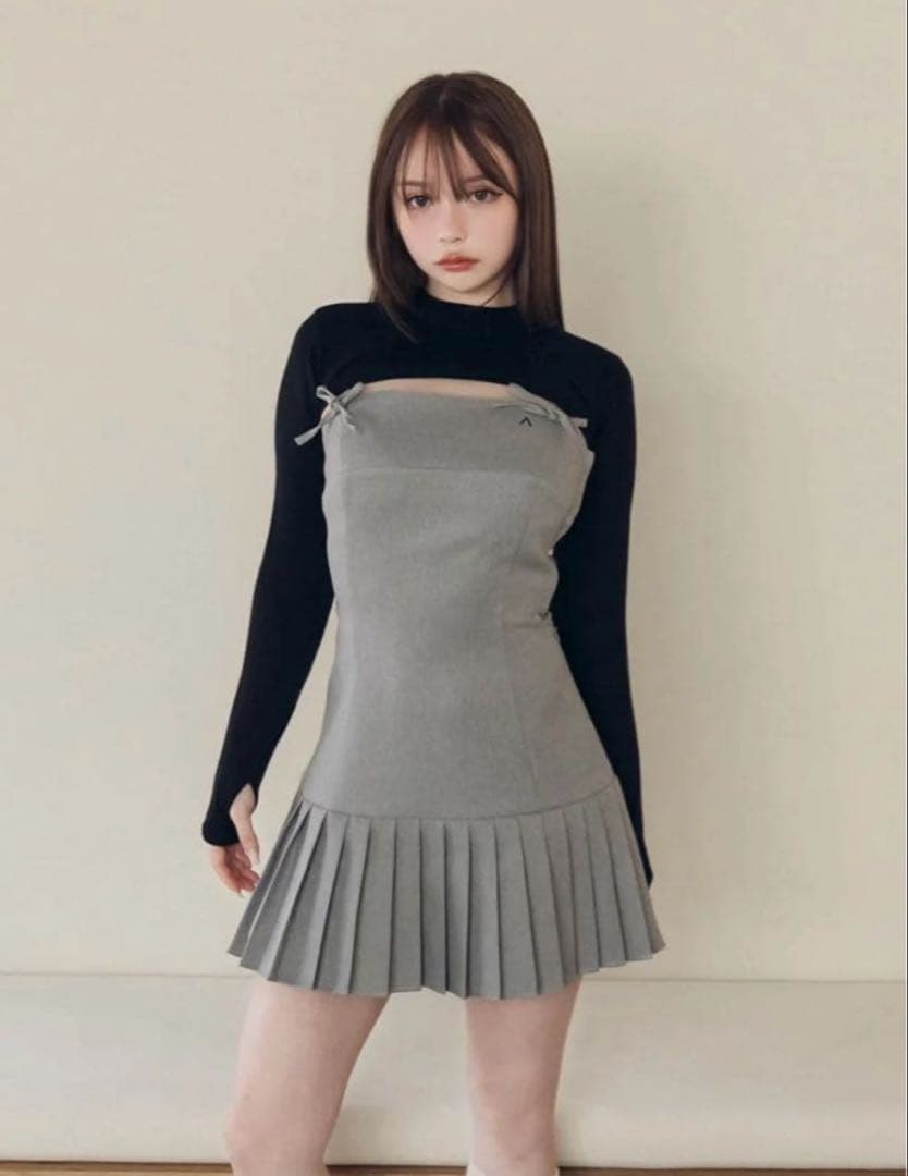 andmary Karen knit set mini dress F - メルカリ