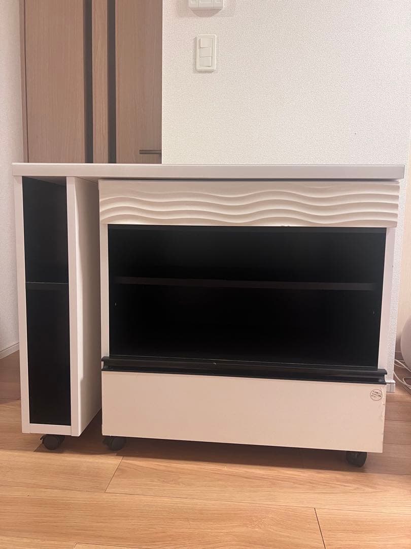 ホワイト キッチンカウンター キッチンデスク PCデスク キッチンシリーズ Face カウンター下 デスク 幅90 ホワイト 白