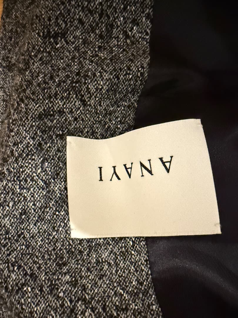 新品 ANAYI ウール混紡テーラードジャケット グレー - メルカリ