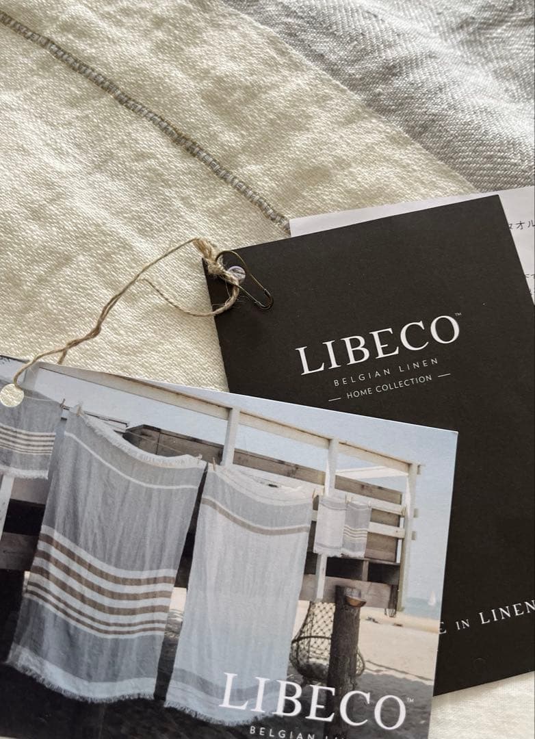 LIBECO リネン ブランケット バスタオル ベルジャン オイスター - メルカリ