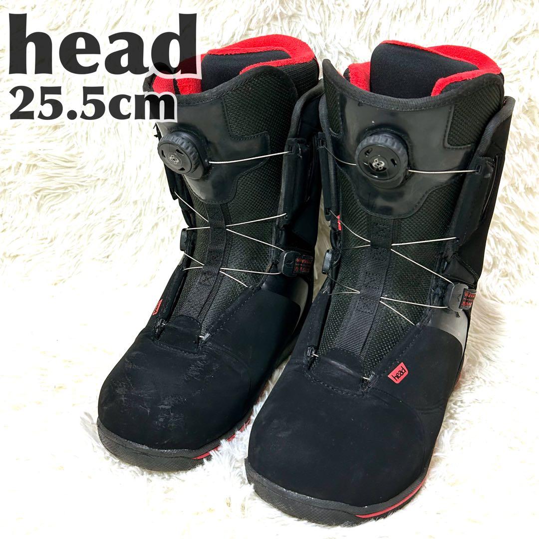 HEAD TWO BOA スノーボードブーツ 25.5 ブラックレッド　メンズ HEAD ヘッド SCOUT LYT BOA スノーボード ブーツ メンズ ムラサキ