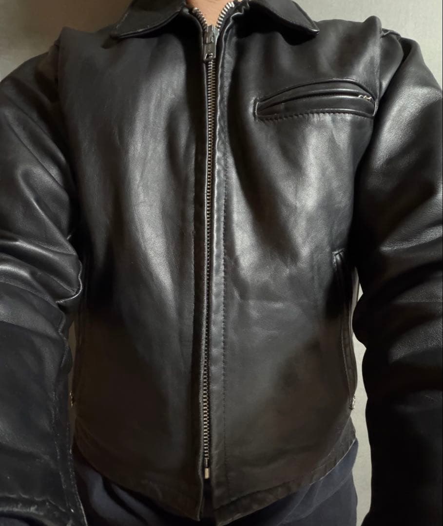 美品 schott 642 シングルライダースジャケット 38 - メルカリ