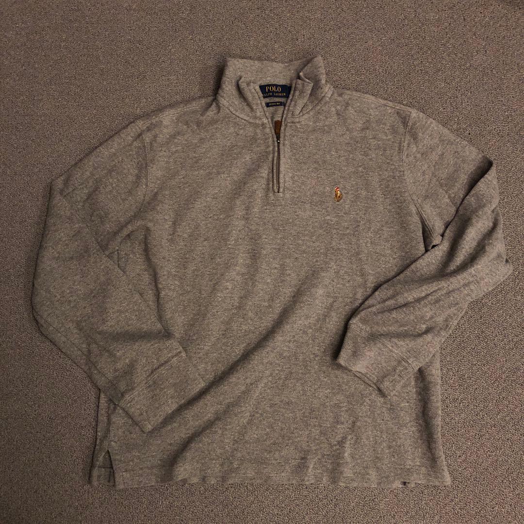 Polo Ralph Lauren グレー ハーフジップ トレーナー - メルカリ