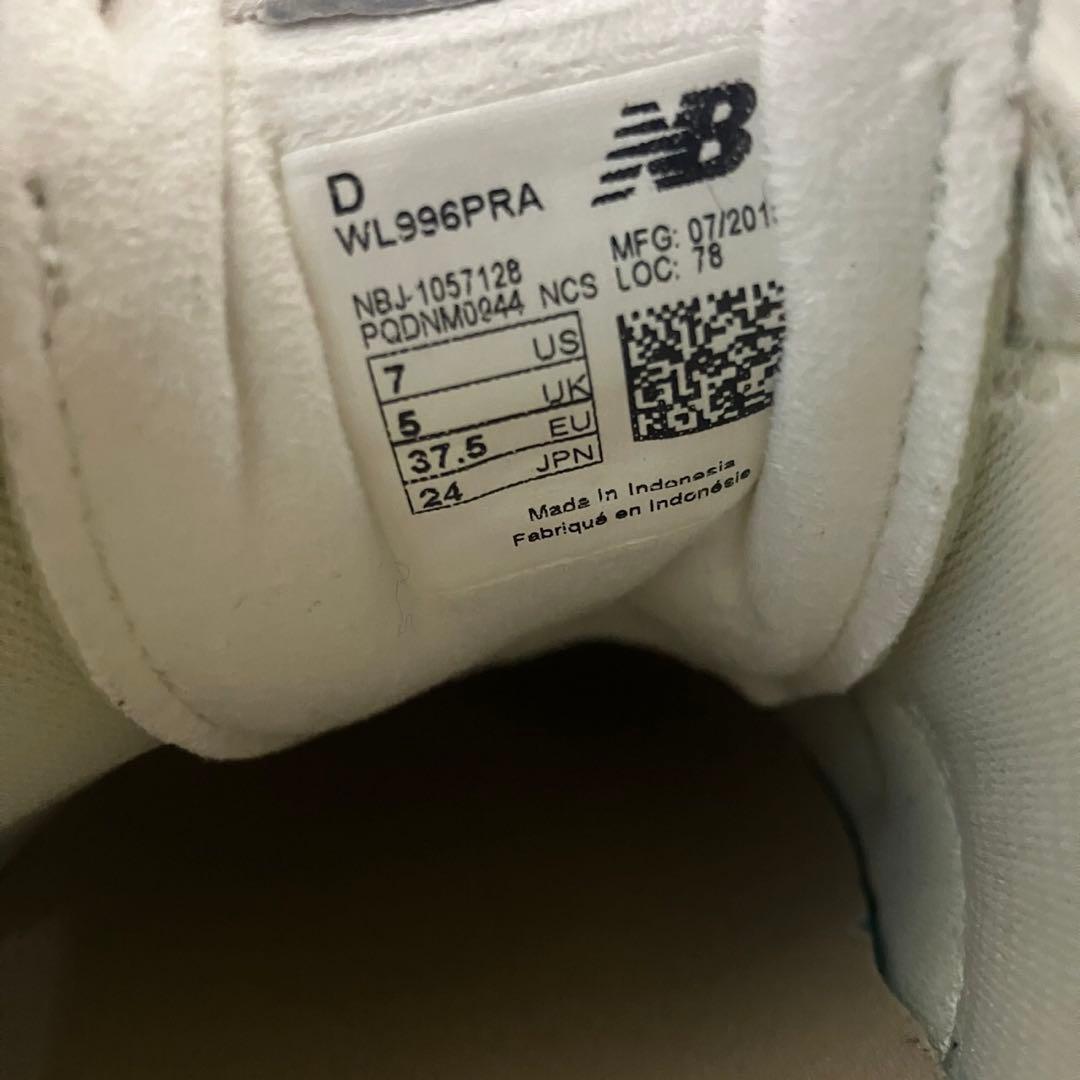 New Balance WL996PRA 24.0cm ホワイト