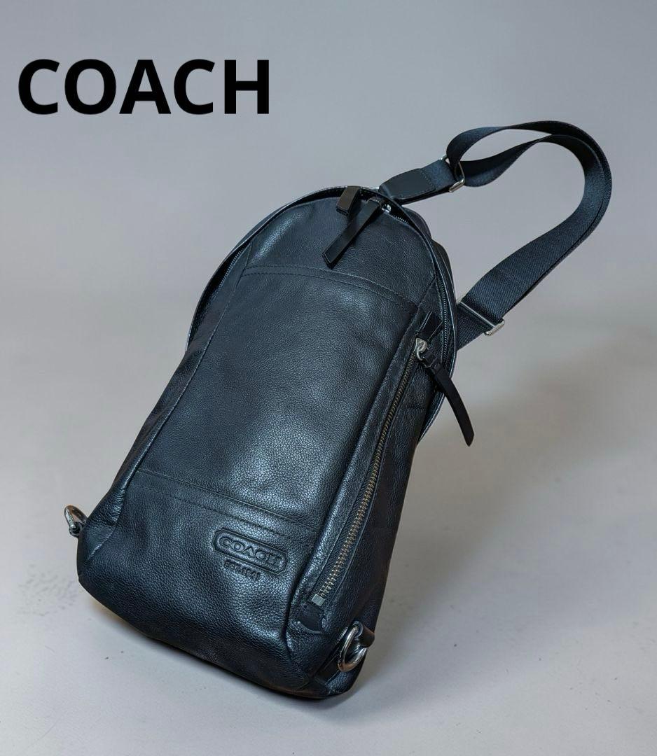 COACH トンプソン コンバーチブル スリング ボディバッグ 斜め掛け 本