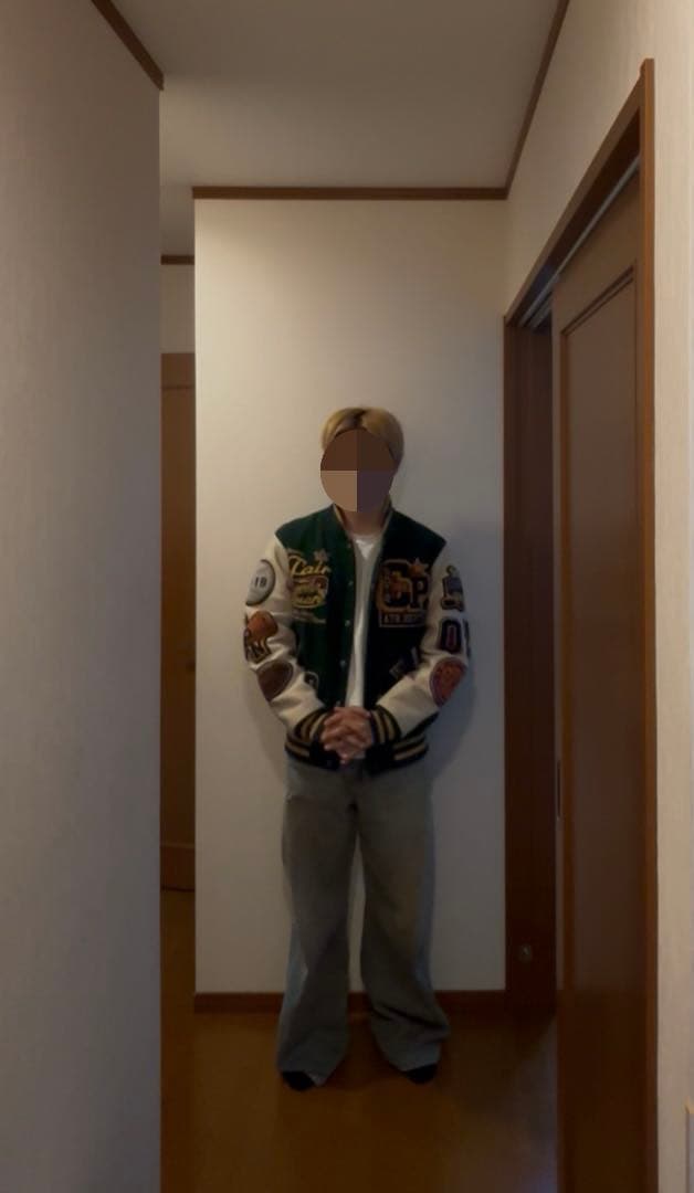 激レア200着限定品 champion U.S.A.スタジアムジャケット L - メルカリ