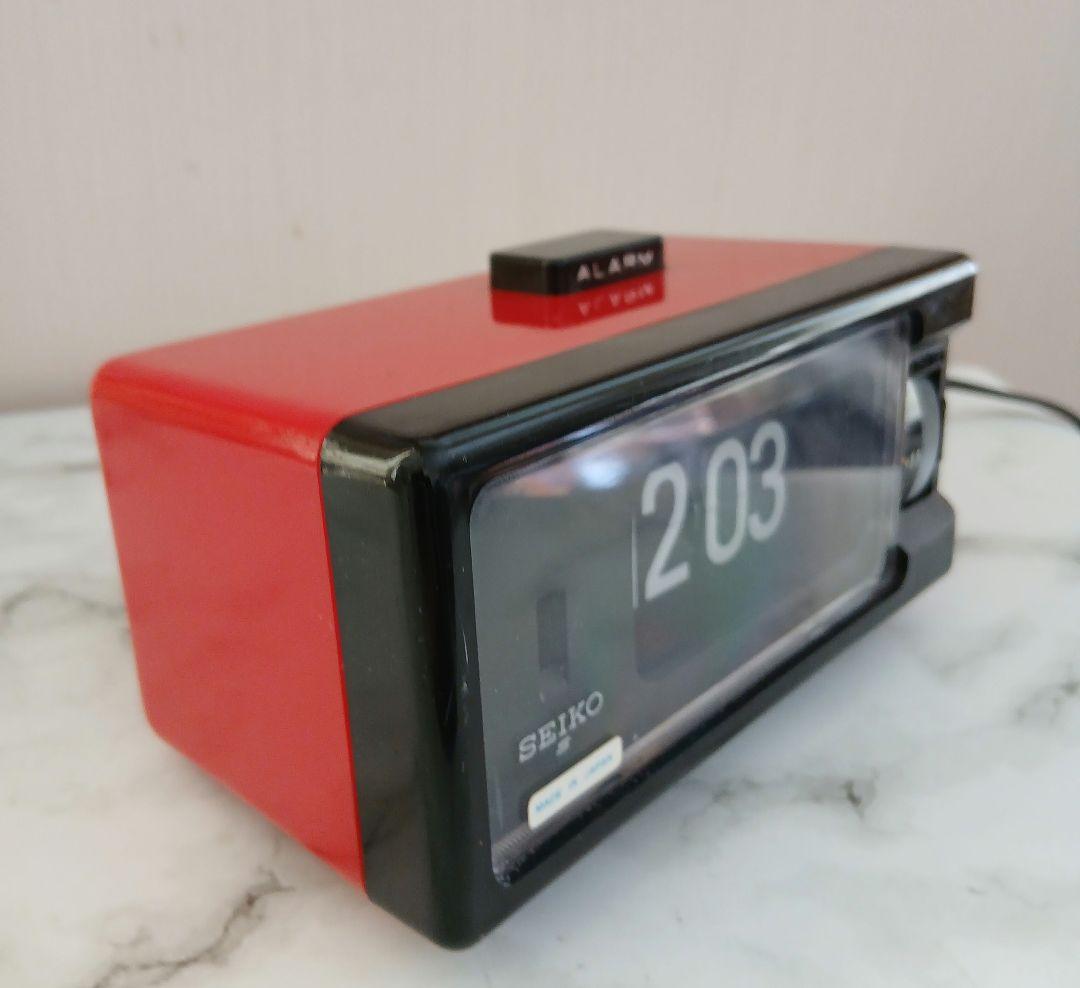 SEIKO パタパタ時計 昭和レトロ DP 690T 50/60Hz 赤と黒 - メルカリ