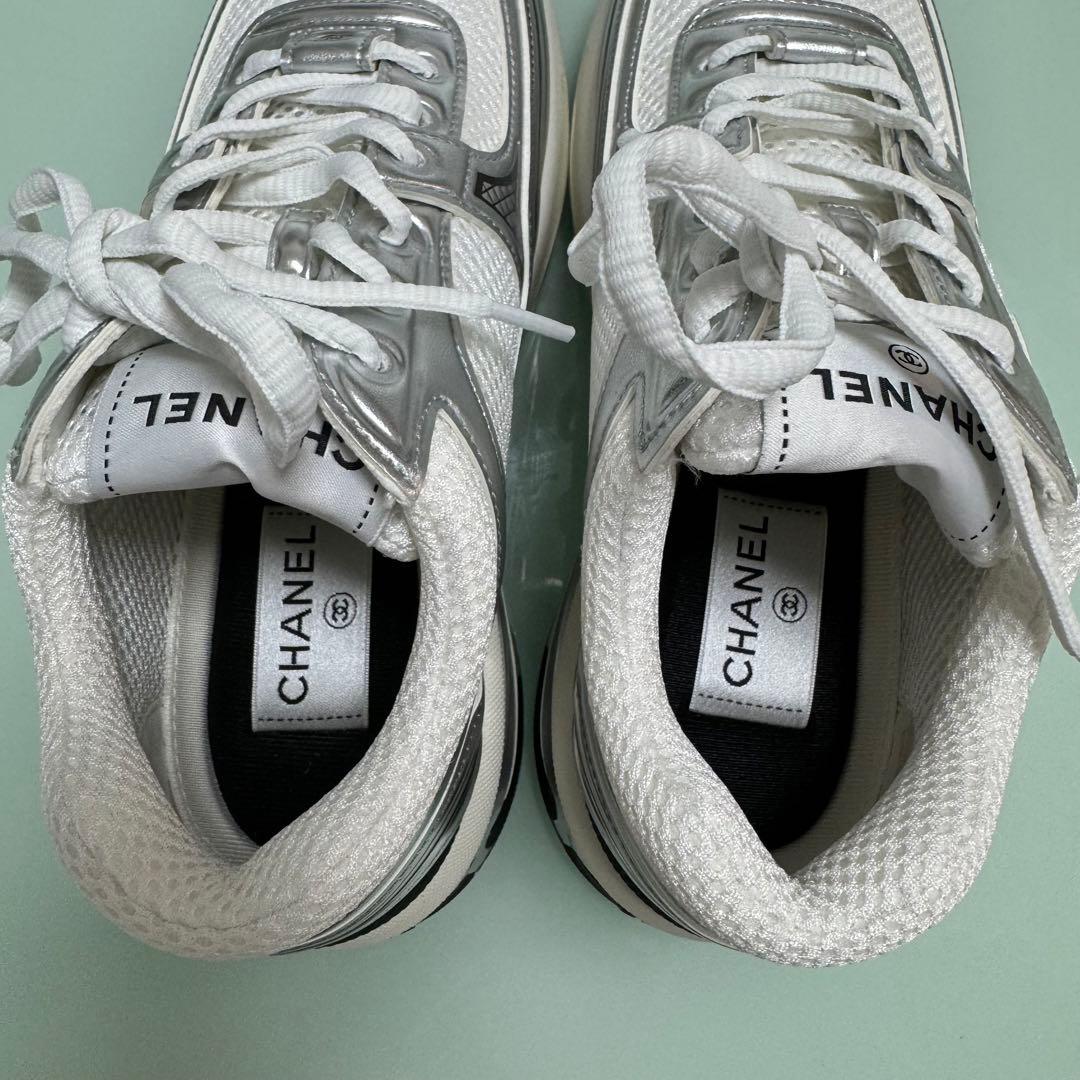 最終価格‼️CHANEL シャネル スニーカー シルバー 37サイズ 新品