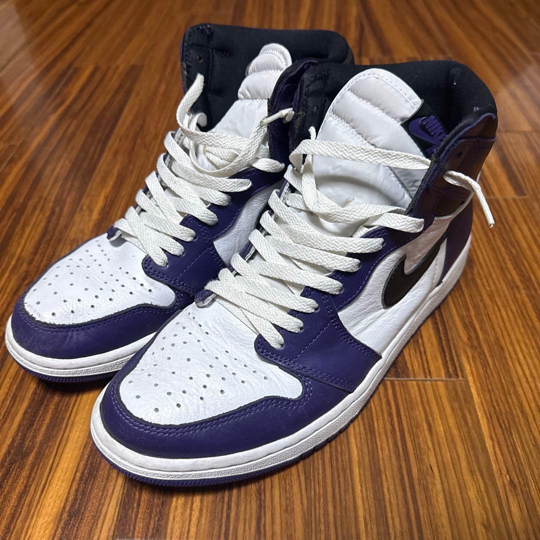 シューズ(男性用) NIKE AIR Jordan1 retro High court purple Nike Air Jordan 1 Retro High OG size 8.5. Court Purple Black White