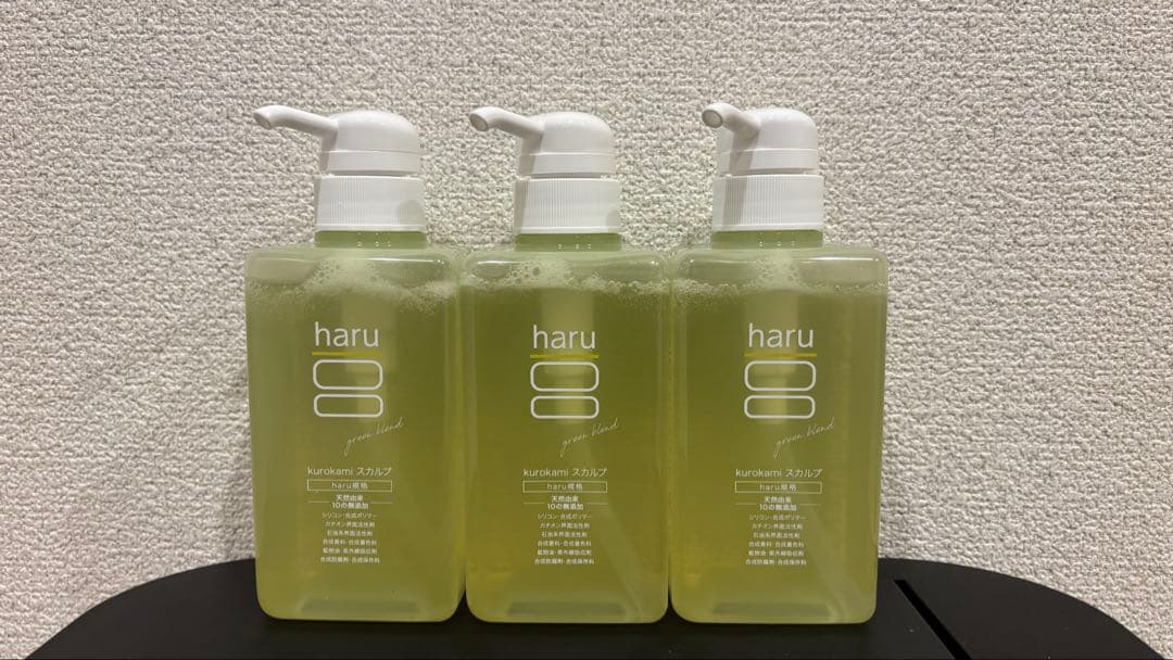 ⚪︎新品未開封harukurokami スカルプ グリーン400ml×3点セット kurokamiスカルプ（グリーン）｜【公式】haru オンラインショップ