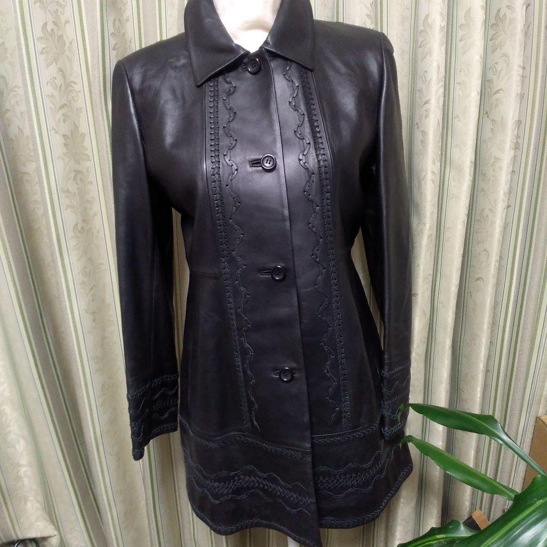 DANA PARIS(株)リマージュライカ装飾ステッチラムレザージャケット DOLCE&GABBANA 90sラムレザージャケット | Hedy