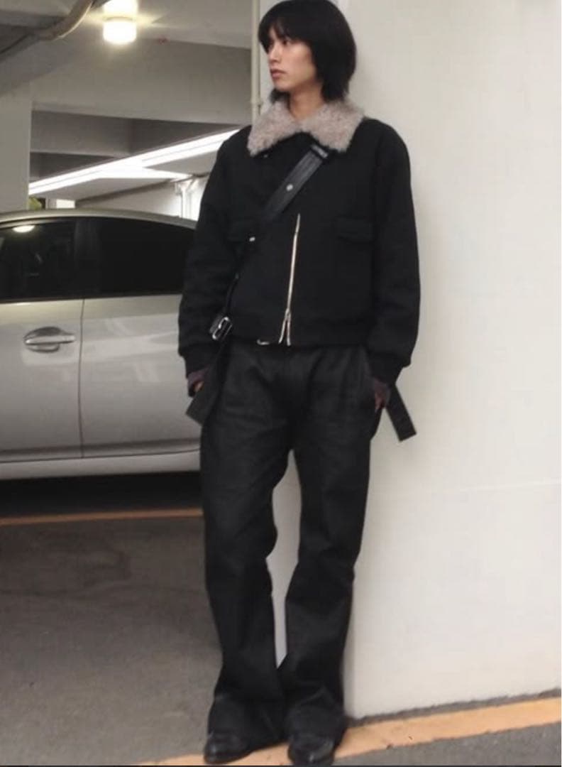 SAIRENSSEI Asymmetric Placket Fur-Collar - メルカリ