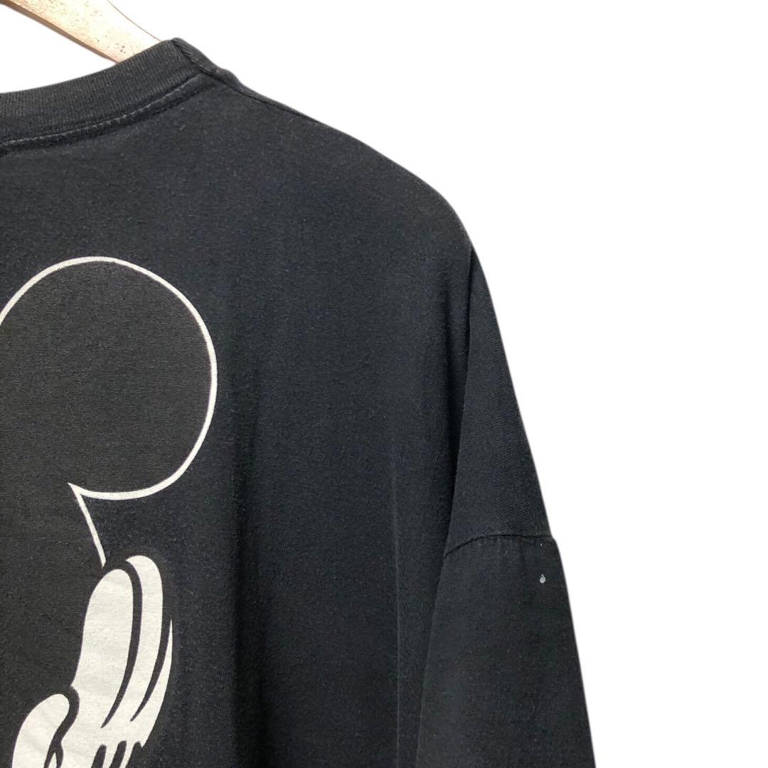 K*.様 90s お座りミッキー 青パン 両面 Tシャツ one size - メルカリ