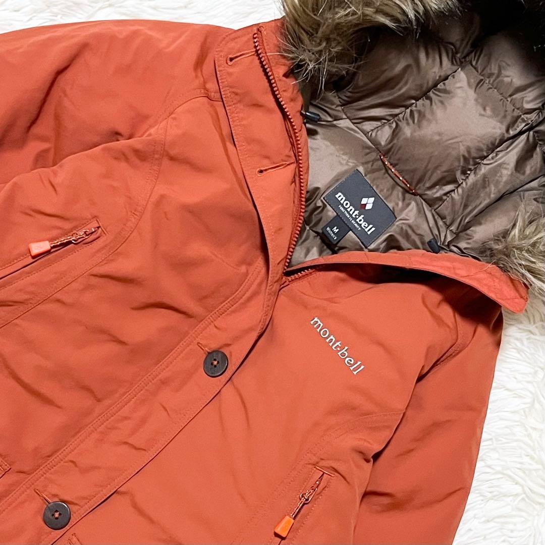 極美品 モンベル ハスキーコート ミドル丈ダウンコート レディースM