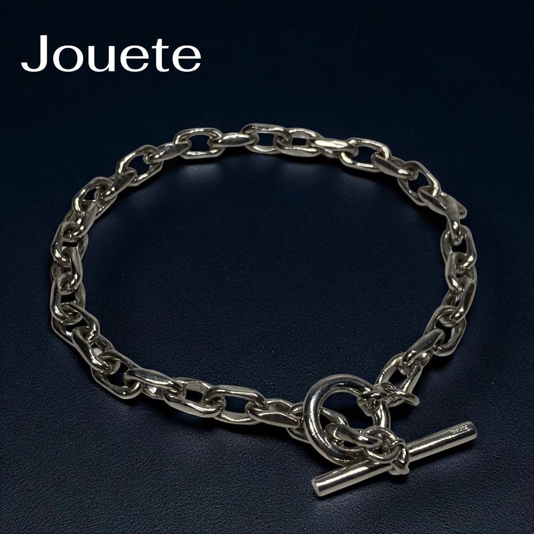 Jouete ジュエッテ シルバーチェーンブレスレット トグル ロゴ刻印