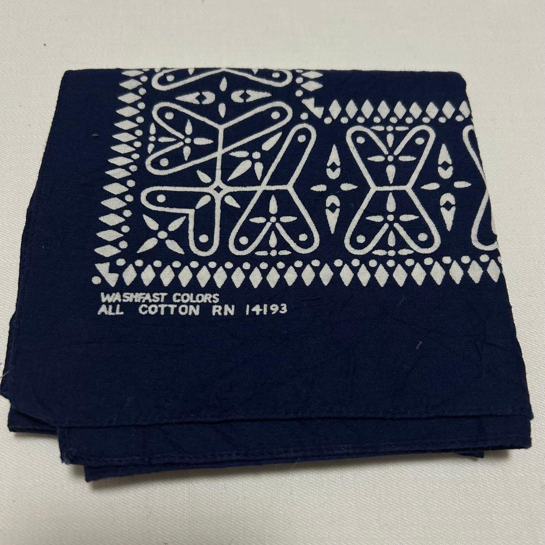 ★ 希少 デッドストック クロス バンダナ USA製 60s ヴィンテージ a5ac71b457b7be423293eb740f61b3