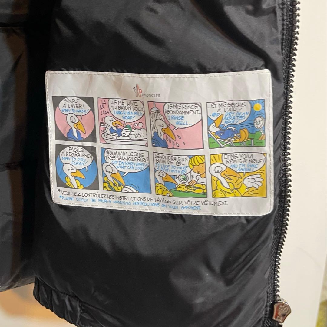 はるちー様専用モンクレール ファーフード付きダウンベスマットな黒
