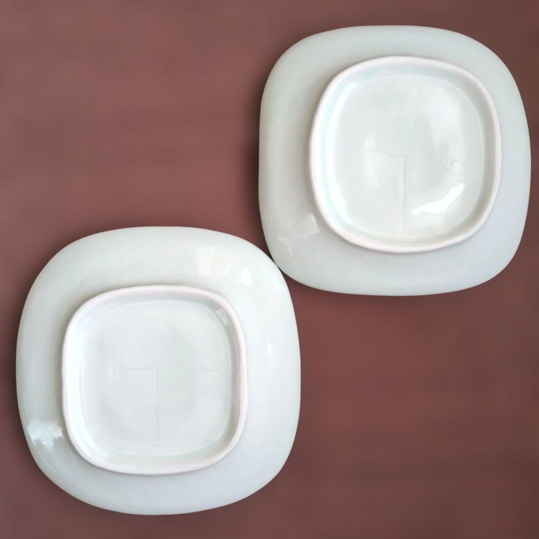 砥部焼 スギウラ工房皿 2枚セット - メルカリ