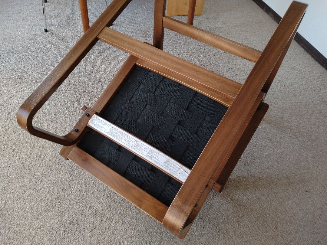 訳あり美品】MUJI無印 ダイニングソファチェアウォールナット材