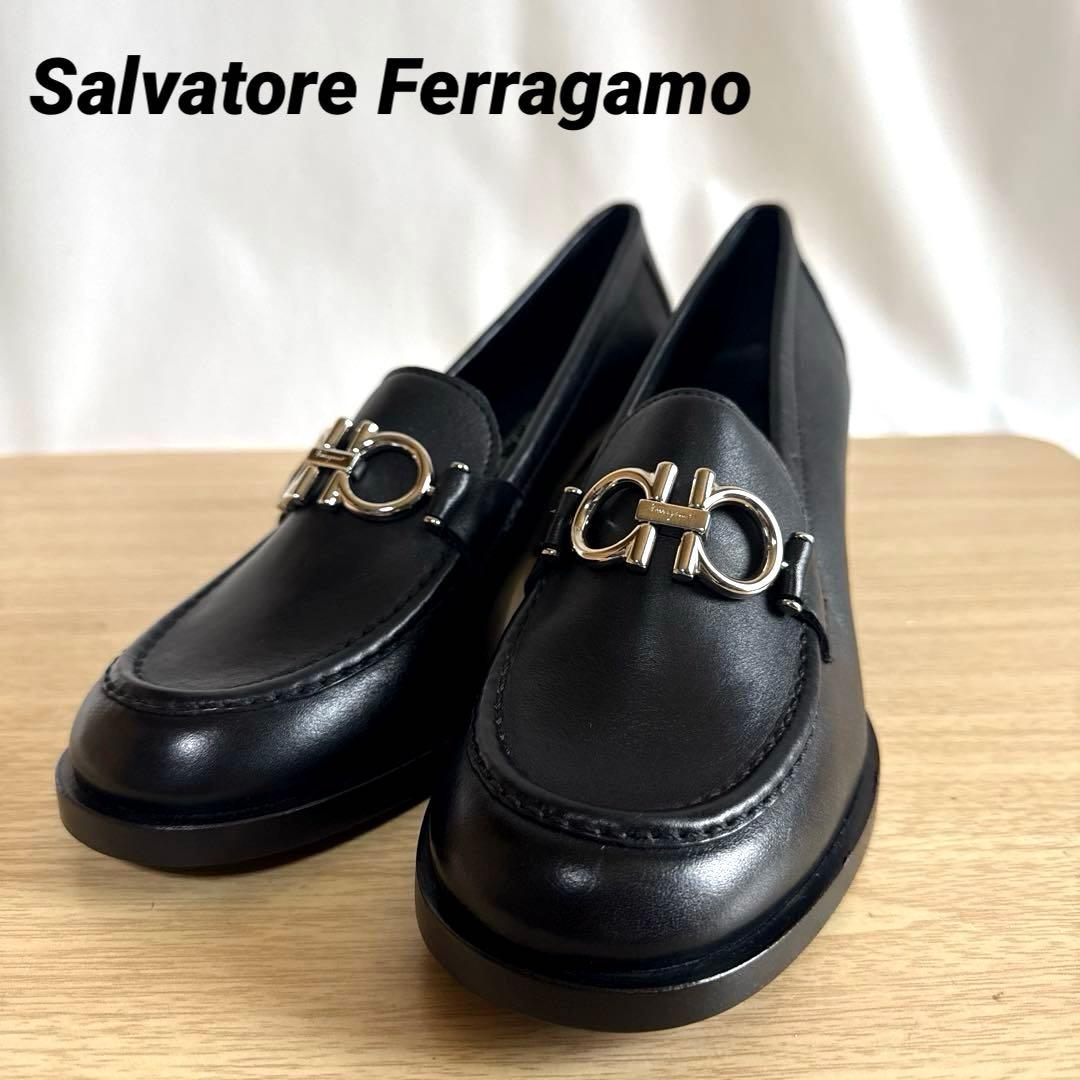 【未使用】Salvatore Ferragamoフェラガモ ガンチーニローファー Salvatore Ferragamo (サルヴァトーレフェラガモ) レザー ガンチーニ