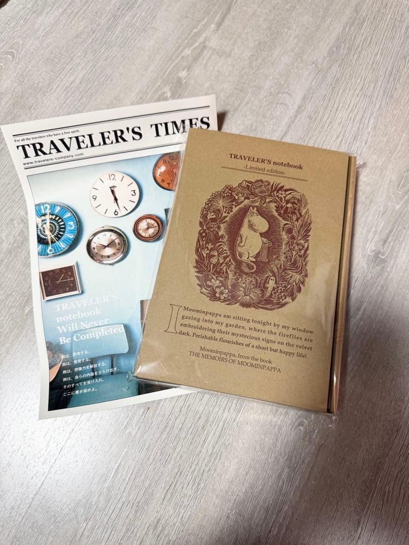 新品未開封】トラベラーズノート 限定 MOOMIN パパの思い出 ムーミン